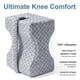 thumbnail image 2 of Almohada De Rodilla Para Personas Que Duermen De Lado Almohada Para Piernas Color Gris, 2 of 8