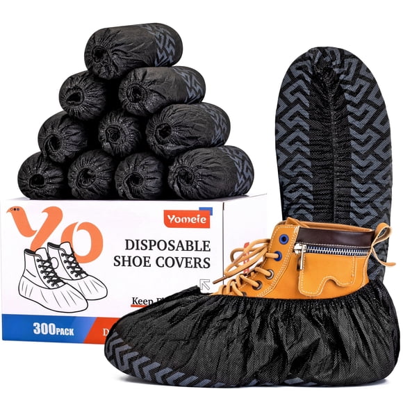 Cubrezapatos desechables Yomeie XL antideslizantes, 300 unidades