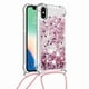 thumbnail image 2 of Funda FOXDOCK para iPhone X/Xs con Cuerda Ajustable, Brillo Líquido, Protección Antigolpes y Lente – Ideal para Regalo, 2 of 6