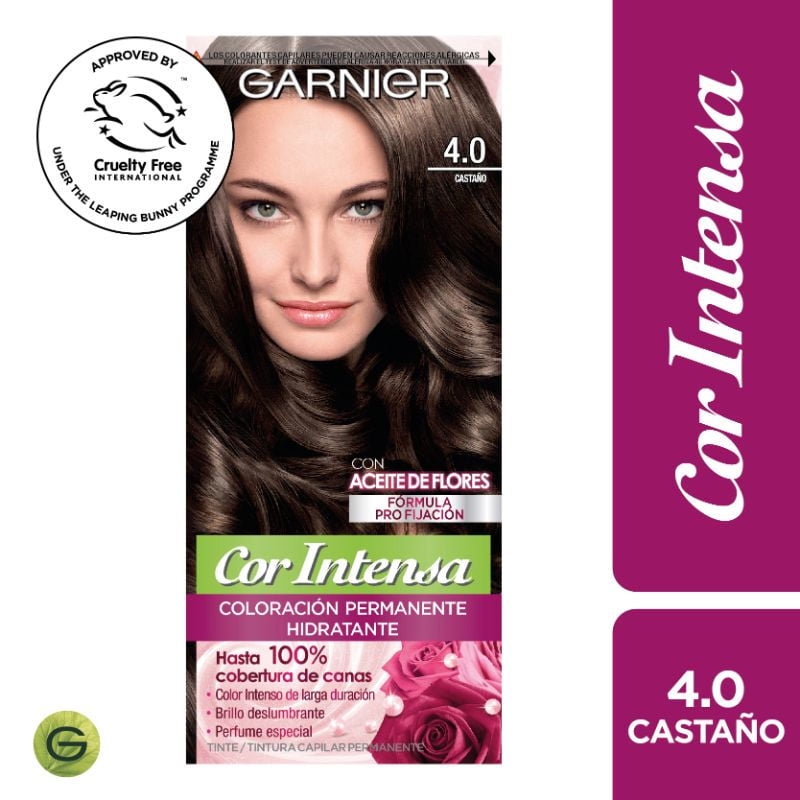 Coloración Cabello 4.0 Castaño Cor Intensa Garnier