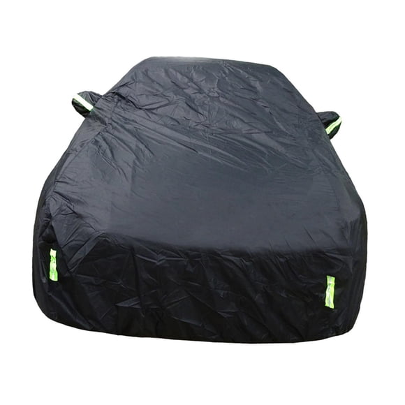 Cubierta completa para exteriores, cubierta para coche, cubierta para interior y exterior a prueba de polvo, protección impermeable para coche sedán , negro, l