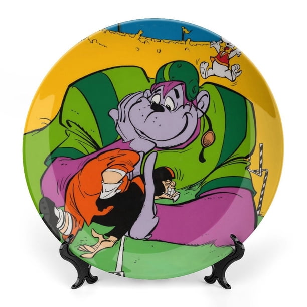 The Great Grape Ape Show Plato decorativo de porcelana fina (bone china), plato decorativo de cerámica para hogar, oficina, soporte de pared, platos decorativos para dormitorio - 6 pulgadas (15 cm)