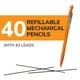 thumbnail image 2 of Lápiz mecánico BIC Xtra Smooth de 0,7 mm de punta mediana, paquete de 40, 2 of 6