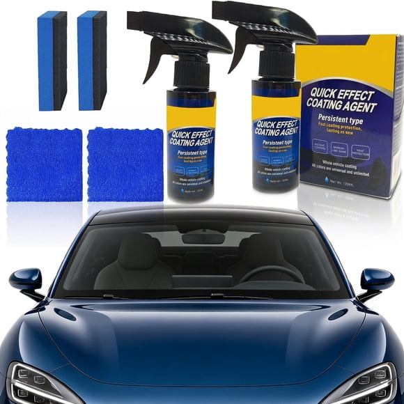 Spray Para Recubrimiento De Auto De Efecto Rápido 120 Ml Paquete De 2