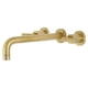 thumbnail image 1 of Grifo de pared para bañera Kingston Brass Manhattan, latón cepillado, 1 of 2