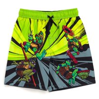 Bañador Teenage Mutant Ninja Turtles Para Niños Pequeños, Color Verde