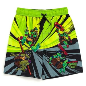 Bañador Teenage Mutant Ninja Turtles Para Niños Pequeños, Color Verde