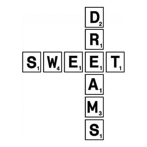 Rienda Libre Graphics - Decomural Sweet Dreams Scrabble Tile Ws-34257