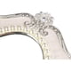 thumbnail image 5 of Espejo decorativo de mesa Nerien vintage de metal blanco, 5 of 7