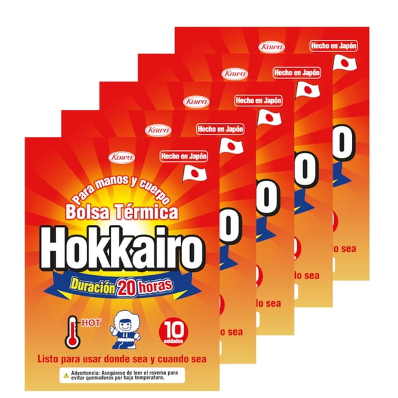 PACK X5 (50 Uni) Bolsa Térmica Hokkairo