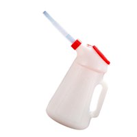 Magideal - Jarra De Aceite De Contenedor De Medición De Aceite Con Tapa De Medición Universal De Contenedor De Aceite Con Vertido Para El Garaje Para Motocicleta 2L