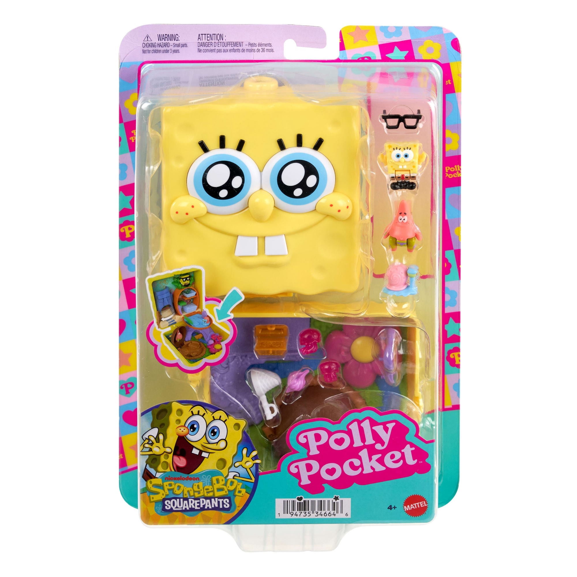 Polly Pocket Compacto Bob Esponja