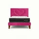 thumbnail image 3 of Cama Plaza y Media Corazón Fucsia Base + Colchón Mery Design Excellence Plus, 3 of 9