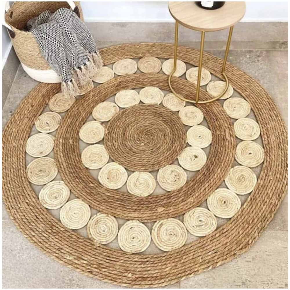 Wyj Hogar - Alfombra Redonda Yute Delhi 120cm-02