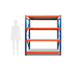 thumbnail image 2 of Estante Metálico Rack 200x200x60cm Sin Pernos Soporta 800kg Color Azul, 2 of 3