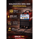 thumbnail image 5 of Soldadora MIG-400 ERUX – Alto rendimiento profesional ++ Máscara De Soldar Fotosensible Para Protección Total, 5 of 7