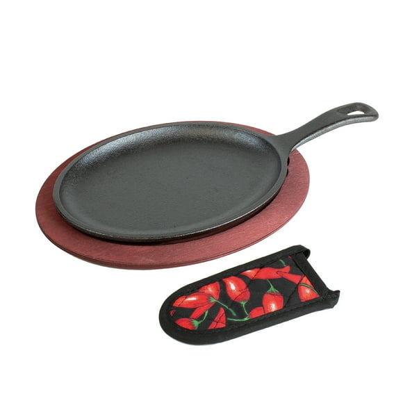 Cast Iron Fajita Set 24 x 36 cm