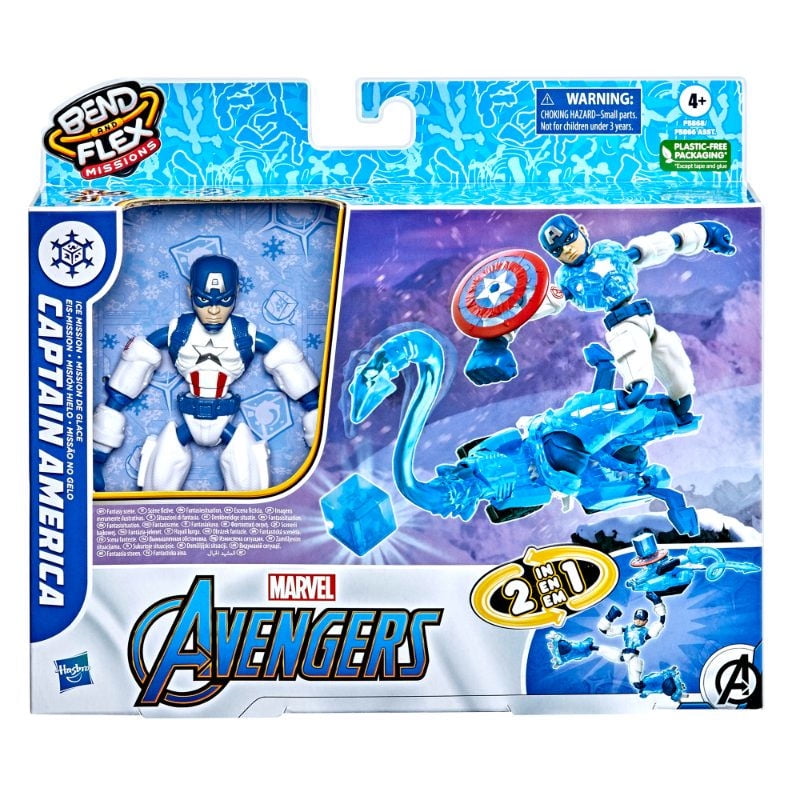 Figura De Acción Marvel Capitán América Misión De Hielo.