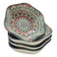 thumbnail image 1 of Pack 4 Platos Bowl Para Salsas Con Diseños Rombos rojo, 1 of 3
