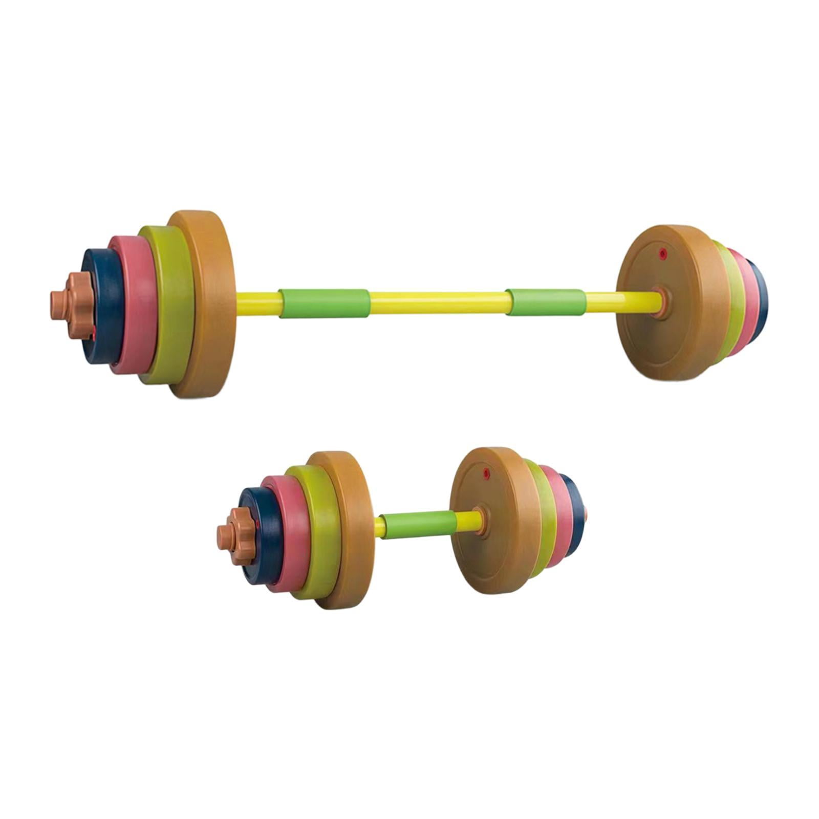 Magideal - Juguetes Para Niños, Mancuernas, Barra Educativa Para Niños Mayores De 3 Años, Juego De Pesas Ajustable Para Levantamiento De Pesas, Multiusos Para El Colores Profundos