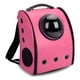 thumbnail image 1 of Bolso Mochila Porta Perros Jaula Cuero Transporte Perro Gato Fucsia Cuero, 1 of 4