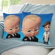 thumbnail image 3 of Bebé Jefe: Niño Blanco Fundas de almohada de terciopelo con tema, regalos de funda de almohada, decoración para el hogar, cojín de lanzar, regalo de cumpleaños para fans y parejas. 40cm x 40cm., 3 of 6