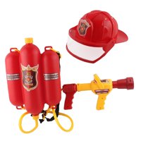 Magideal - Juego De Juguetes De Agua De Bombero, Juego De Rol, Regalos Para Niños, Actividades Al Aire Libre De Verano, Juego De Rol Para El Jardín, Fiesta En La 2 Piezas