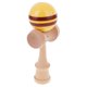 thumbnail image 2 of Kendama rayas madera bola coger juego juguete de madera de café amarillo, 2 of 3