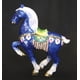 thumbnail image 1 of Estatua de caballo, caballo azul con joyas importadas en Feng Shui, 1 of 1
