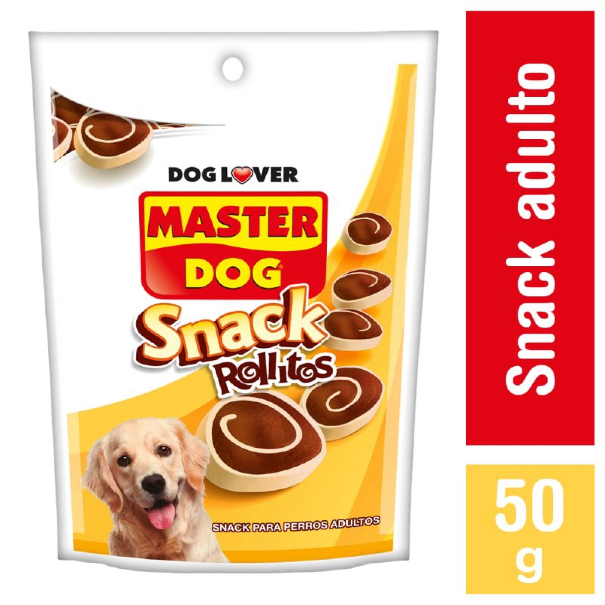 Snack Perro Adulto Rollitos Sabor Carne Bolsa 50 g Master Dog