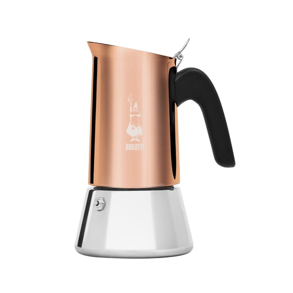 Cafetera Italiana De Acero Venus 4 Tazas Cobre