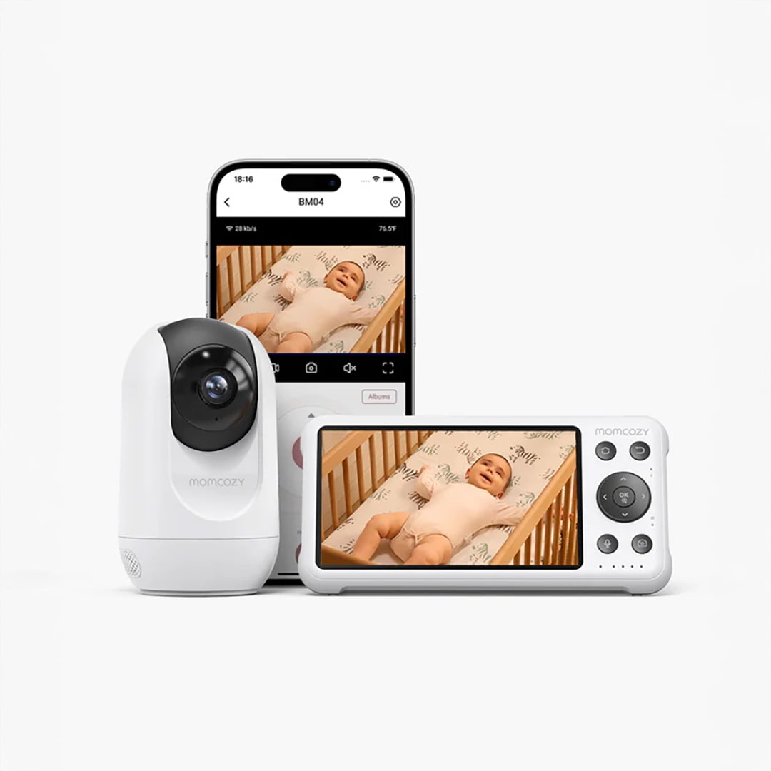 Momcozy - Monitor De Bebe Full Hd Wifi 5 Pulgadas