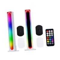 Magideal - Barra De Luz Led Rgb Sincronizada Con Música, 16 Millones De Colores, Accesorios Para Juegos, Retroiluminación De Tv, Iluminación Ambiental Para Pelíc Blanco