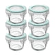 thumbnail image 1 of Set 6 Contenedores Hermeticos Allegra Vidrio 165mL Redondo, 1 of 3