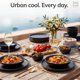 thumbnail image 2 of Juego de Vajilla PURE LIVING INTERIOR DESIGN 16 piezas Negro Mate, 2 of 9