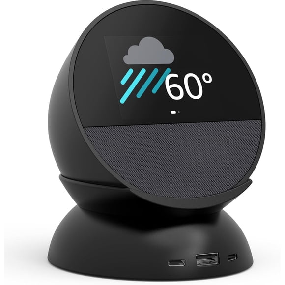 Reloj Inteligente Echo Spot 2024 Negro Bundle USB