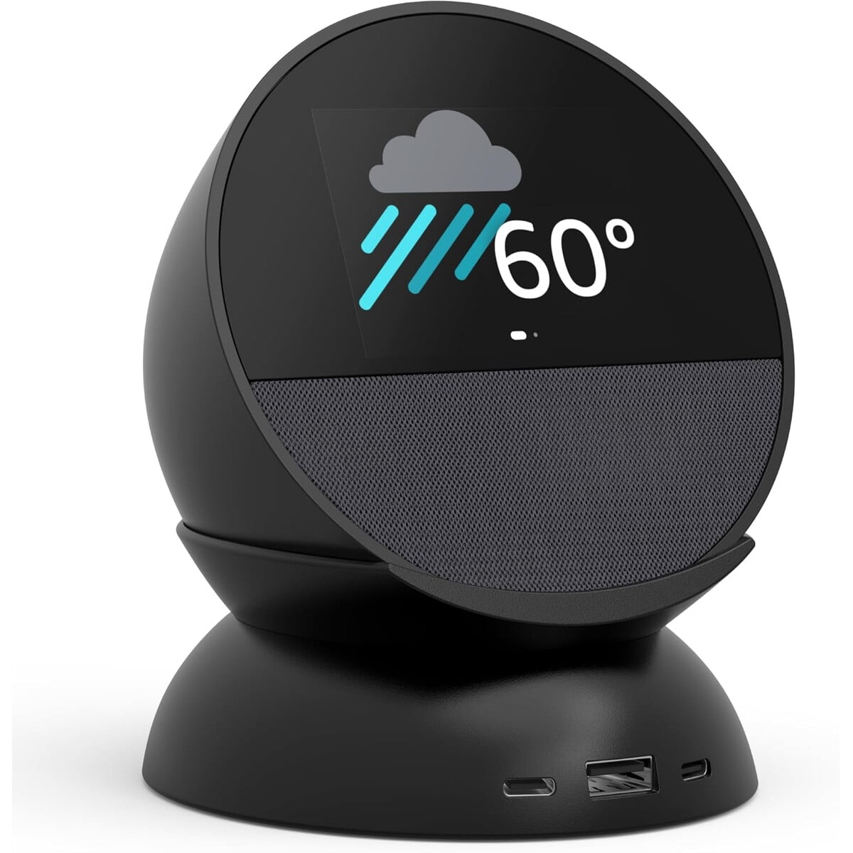 Reloj Inteligente Echo Spot 2024 Negro Bundle Usb