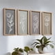 thumbnail image 1 of Set de decoración de pared 3D con diseño floral de madera para baño (4), sala de estar, 1 of 9