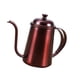 thumbnail image 2 of La cafetera de goteo inoxidable se vierte sobre cobre, caldera de té de cuello de cisne, 650 ml, 2 of 3