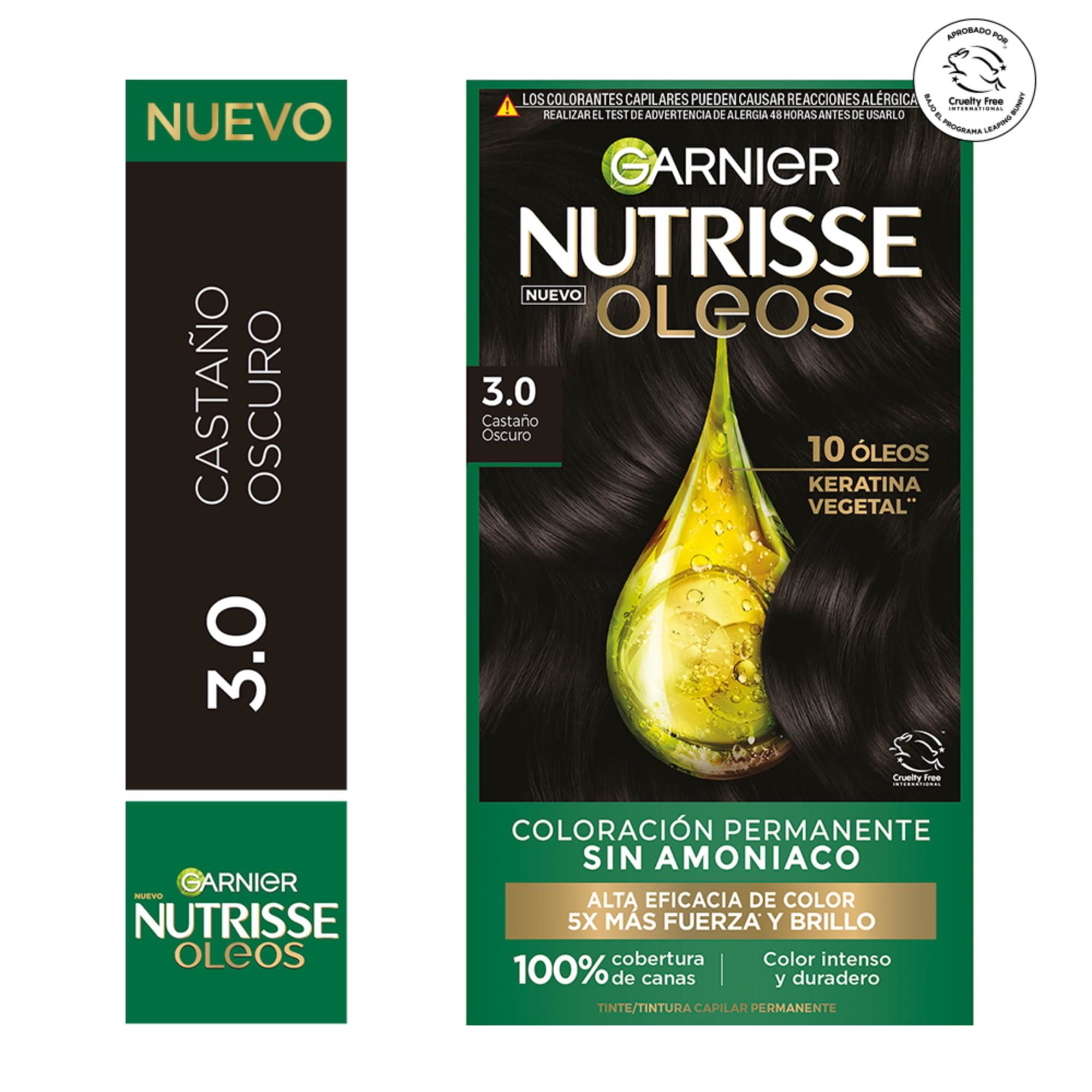 Tinte Capilar Nutrisse Oleos 3.0 Castano Oscuro, 1 Un