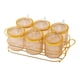 thumbnail image 4 of Contenedores De Especias Con Tapas Cuchara Y Organizador De Soporte Para Suministros De Cocina Marrón 6 Cuadrícula, 4 of 5