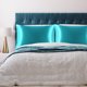 thumbnail image 2 of PiccoCasa Fundas de Almohada de Satén Juego de 2 Fundas de Almohada Estándar, Queen Teal, 2 of 7