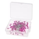 thumbnail image 4 of 100pcs pernos de cabeza perlados multicolor para diy componentes de la joyería rosa, 4 of 5