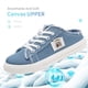 thumbnail image 3 of Zapatillas de lona para mujer con espuma viscoelástica Clipper, cómodas, sin cordones, para vacaciones, 3 of 5