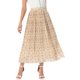 thumbnail image 1 of Falda Maxi Plisada Floral para Mujeres 2026 Elástica de Cintura Alta Casual Boho Verano Faldas M Albaricoque, 1 of 6