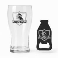 Colo-Colo - Set Vaso Y Destapador Colo Colo Oficial Regalo Hincha