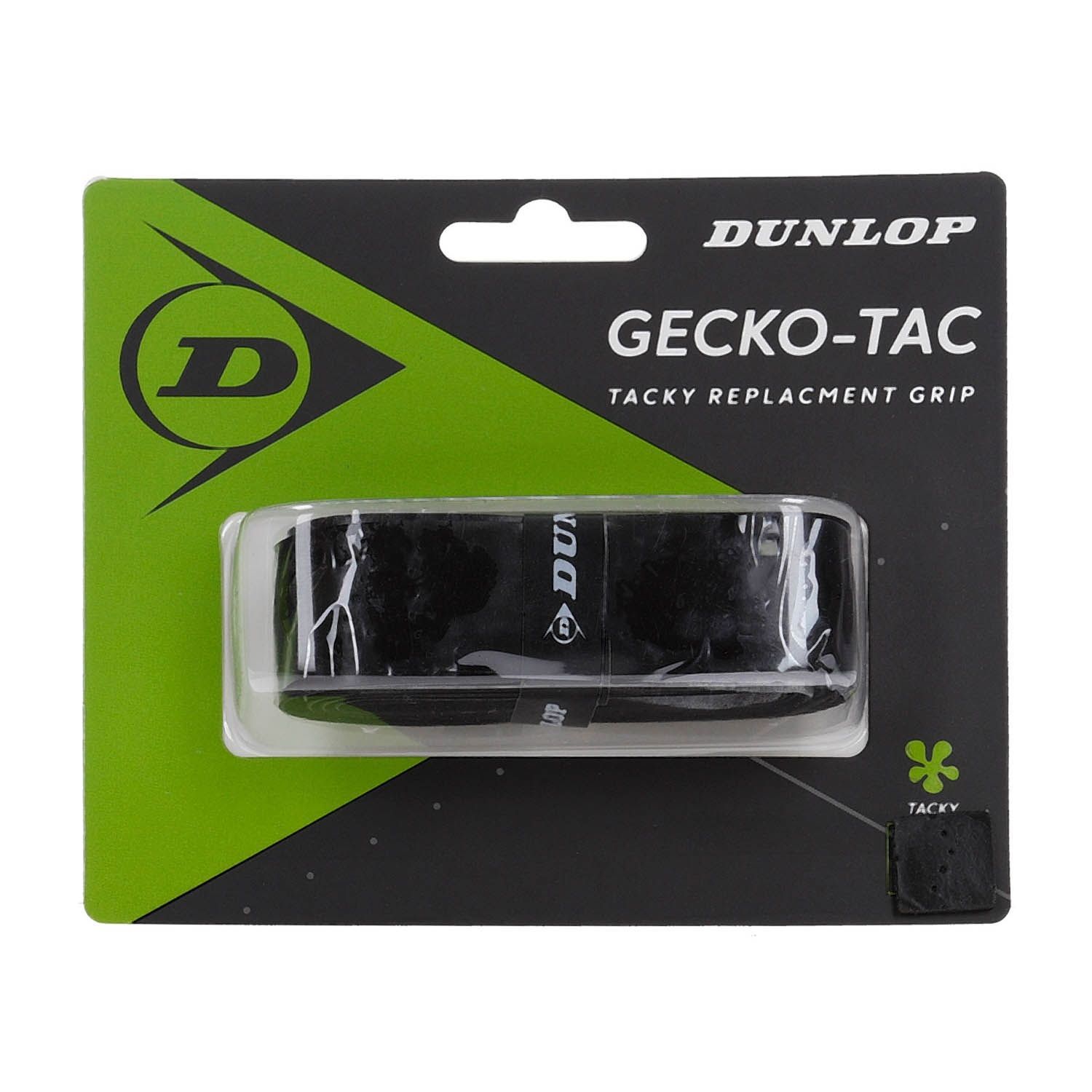 Grip Dunlop Gecko Tac Negro Tenis Padel