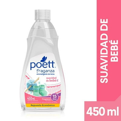 Aromatizante Tela Líquido Suavida De Bebé Frasco 450 Ml Poett