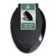 thumbnail image 1 of Asiento de inodoro alargado negro de cierre lento, 1 of 8