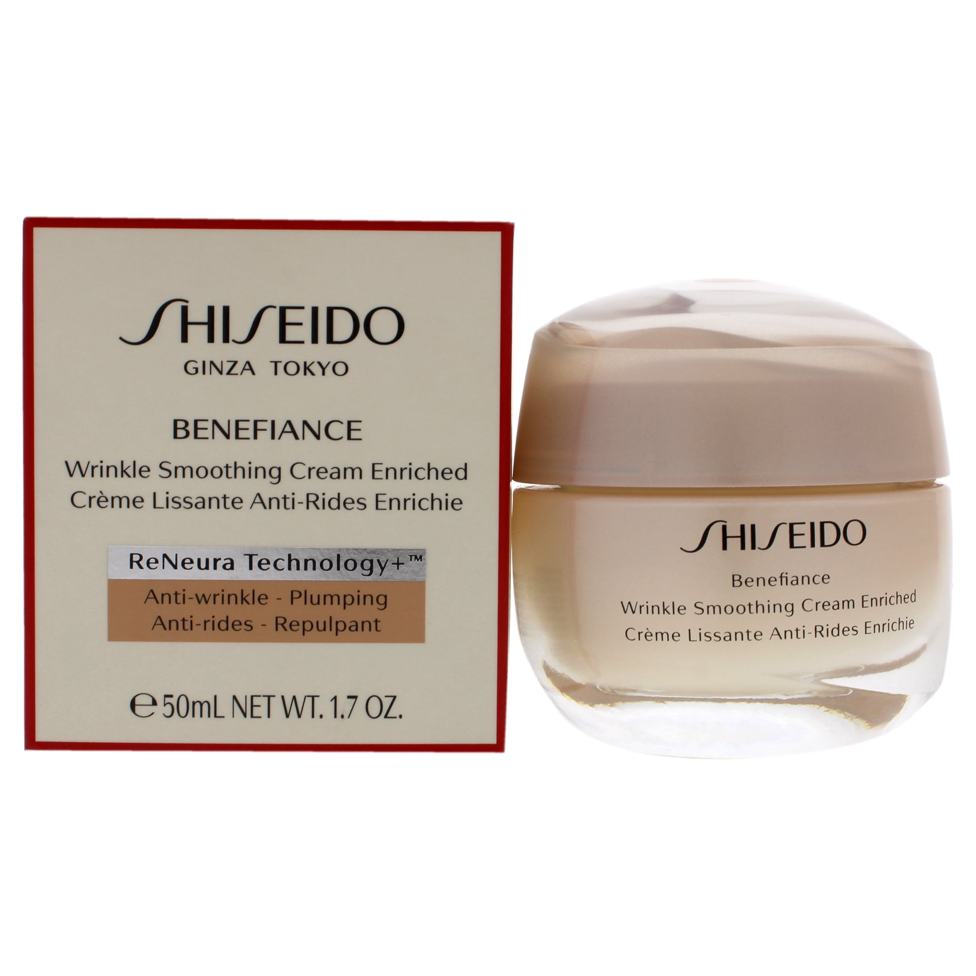 Shiseido - Crema Suavizante De Arrugas Benefiance Enriquecida Con Para - Crema